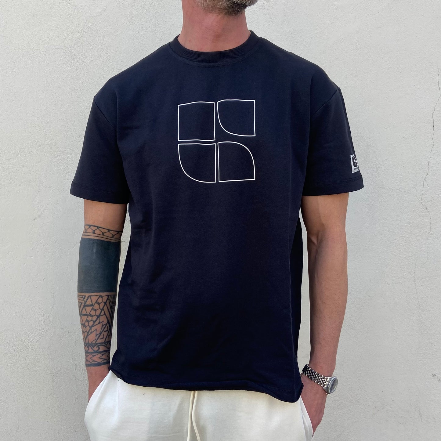T-SHIRT GIROCOLLO URBAN RING NERA