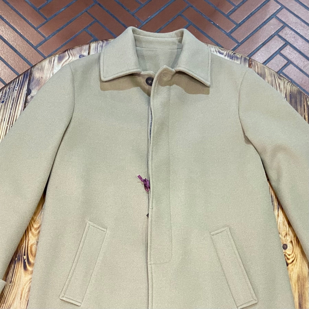 cappotto squd cammello bottoni a scomparsa