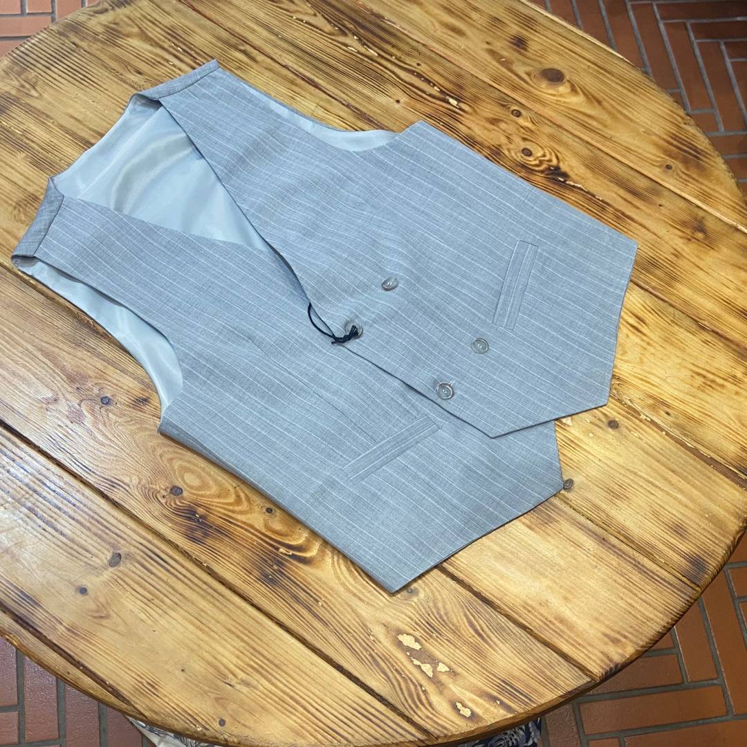 GILET DOPPIO PETTO GESSATO
