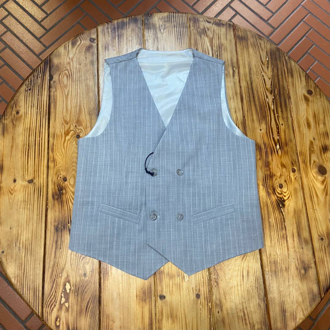 GILET DOPPIO PETTO GESSATO