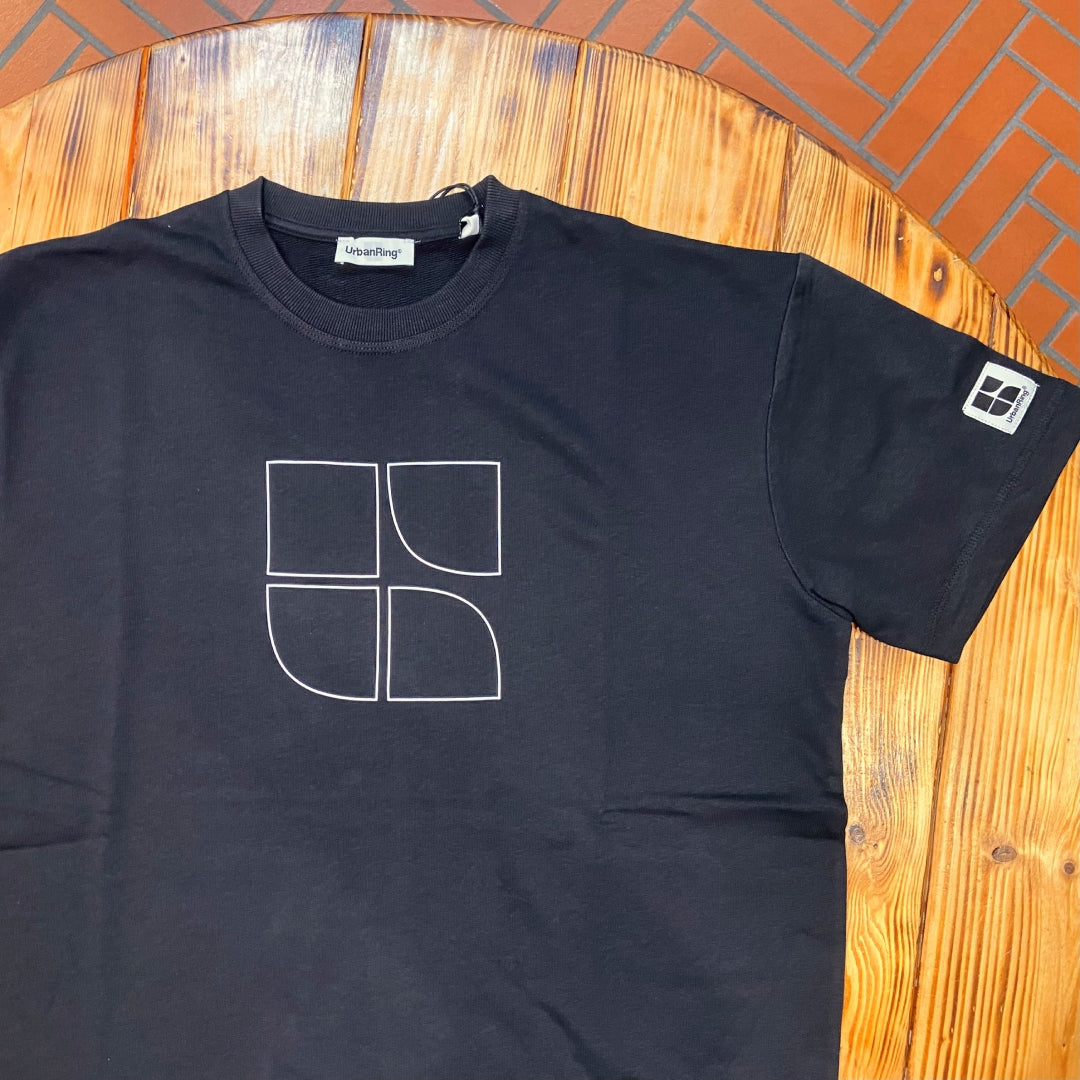 T-SHIRT GIROCOLLO URBAN RING NERA