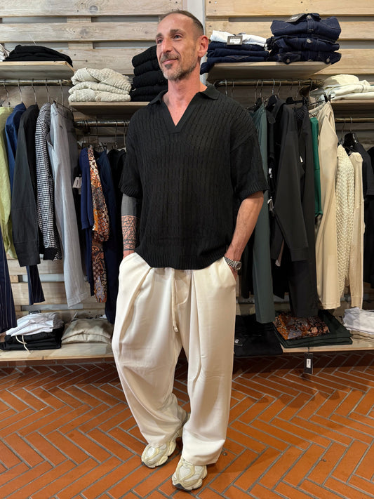 PANTALONE PENCIONE PANNA